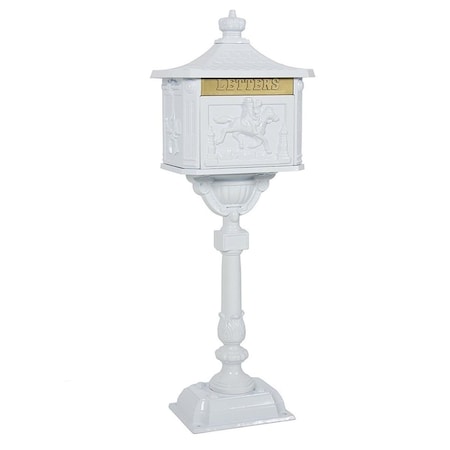 Perfectpatio Vertical Aluminum Postal Security Mailbox Heavy Duty - White PE3669329